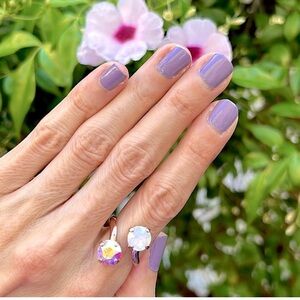 Elegant Silver and Gold-Toned Women's Ring